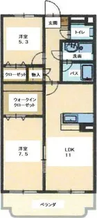 キアーヴェ【1階】の間取り