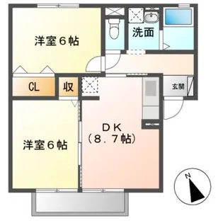 LaForet結城【2階】の間取り