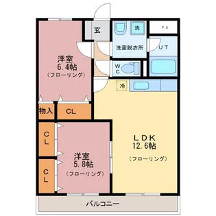 ブレイン東中野【3階】の間取り