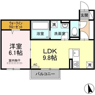 グランソレイユ【2階】の間取り