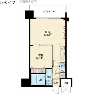 グランカーサ新大阪サウス【4階】の間取り
