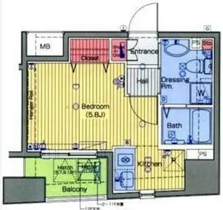 ガラステーション東日本橋【12階】の間取り