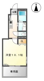 パルティール【1階】の間取り