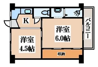 ビレッジハウス春日I【5階】の間取り