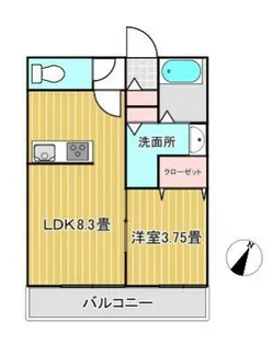 プリモ梶ヶ谷【1階】の間取り