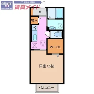 ディーシャンブル上浜町【1階】の間取り