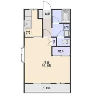 ハイツ大利根II【1階】の間取り