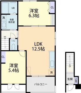 Bell demeure【2階】の間取り