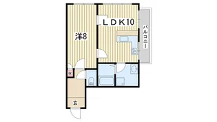 ヴァンタリゼ荒神口【3階】の間取り