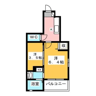 クイーン・ヒルズ【1階】の間取り