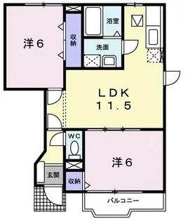 エピナールI【1階】の間取り