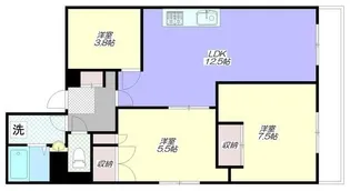 カームデイズA・K・A【7階】の間取り