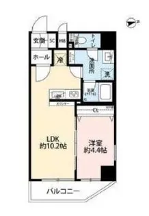 プレール・ドゥーク浅草IV【6階】の間取り