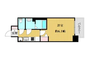 ララプレイス難波メティス【3階】の間取り