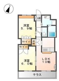 クラシスN・R【2階】の間取り