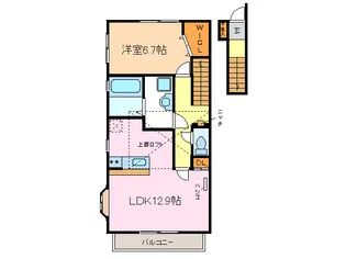 エートル・エ・アボワール【2階】の間取り