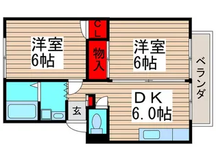 グラーツ西治【1階】の間取り