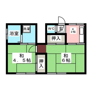 白根荘【2階】の間取り