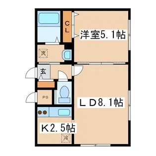 ペラッツイ(Perazzi錦町)【2階】の間取り