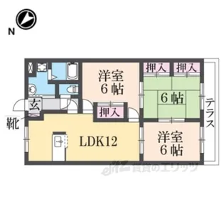 ビューパレスHYS【1階】の間取り