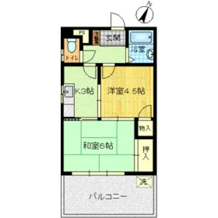 根本ビル【2階】の間取り