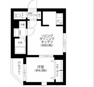 スプレンドーレ東松原【1階】の間取り