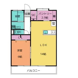 第3よしかねコーポ【2階】の間取り