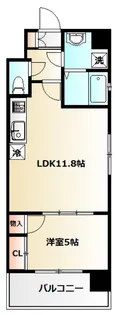 メルヴェーユ新宿【3階】の間取り