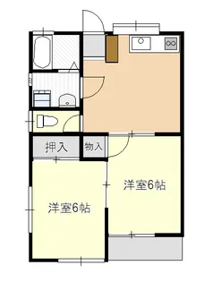 加島ハイツ【2階】の間取り