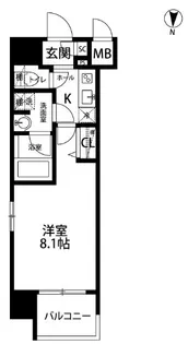 ガーラグランディ東陽町【3階】の間取り