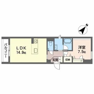 ハレレア【2階】の間取り