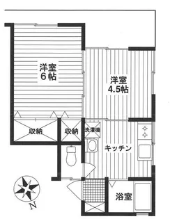 柳本ハイツ【2階】の間取り