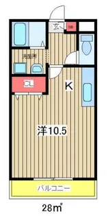 ブランドール【1階】の間取り