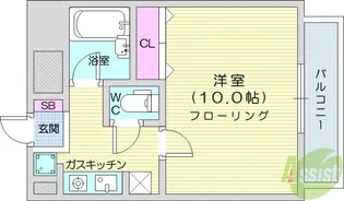 メゾンコモッド【2階】の間取り