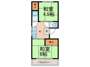 元山マンション【4階】の間取り