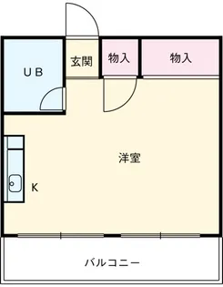 ツルタハイツB【2階】の間取り