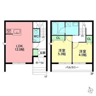 仮称)大庭メゾン【1階】の間取り
