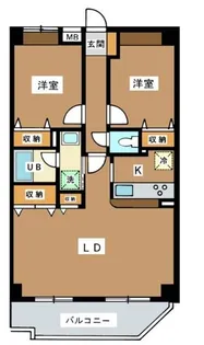 ボヌール高松【1階】の間取り