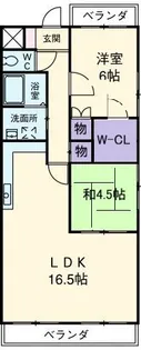 スプリングハイツ3【2階】の間取り