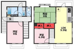 FM6三園ハウスの間取り
