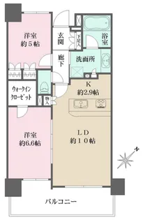 リステージ赤羽台ヒルトップテラス【3階】の間取り