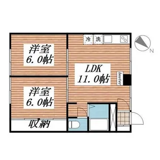 ピース・オブ・ハート【2階】の間取り