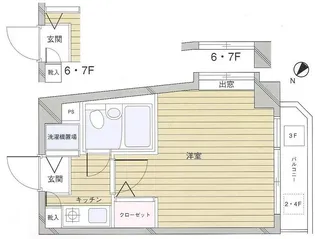 フェニックス荻窪【6階】の間取り