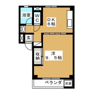 サンライズ銀杏【1階】の間取り