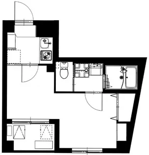 b’CASA蔵前【2階】の間取り