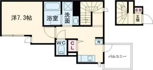 O2レジデンス青井【3階】の間取り