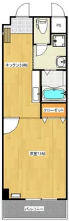 ケーズドリーム【2階】の間取り