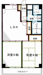 シャトレートキワ【2階】の間取り