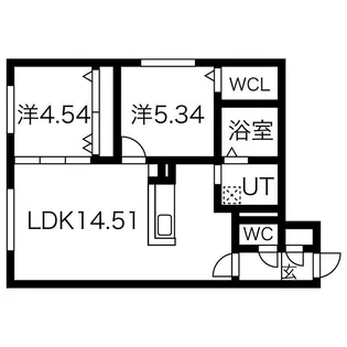 インダスカル【1階】の間取り