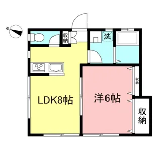 ヒロタハイツ【2階】の間取り